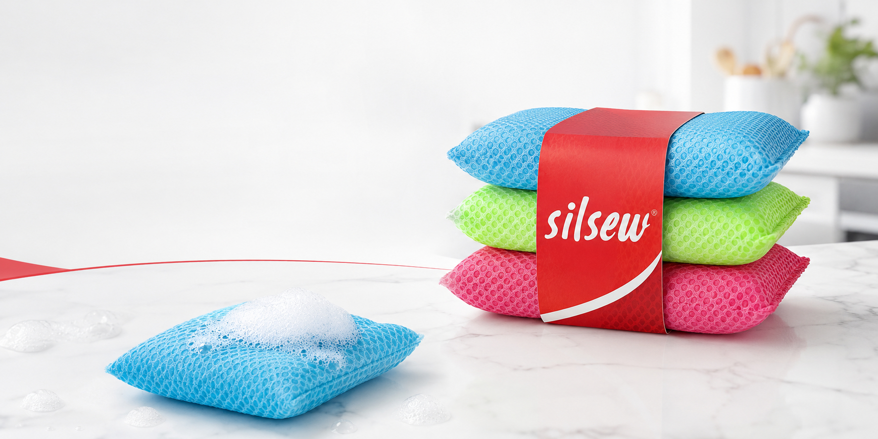 Silpek 3’lü Bulaşık Süngeri Eko Paket