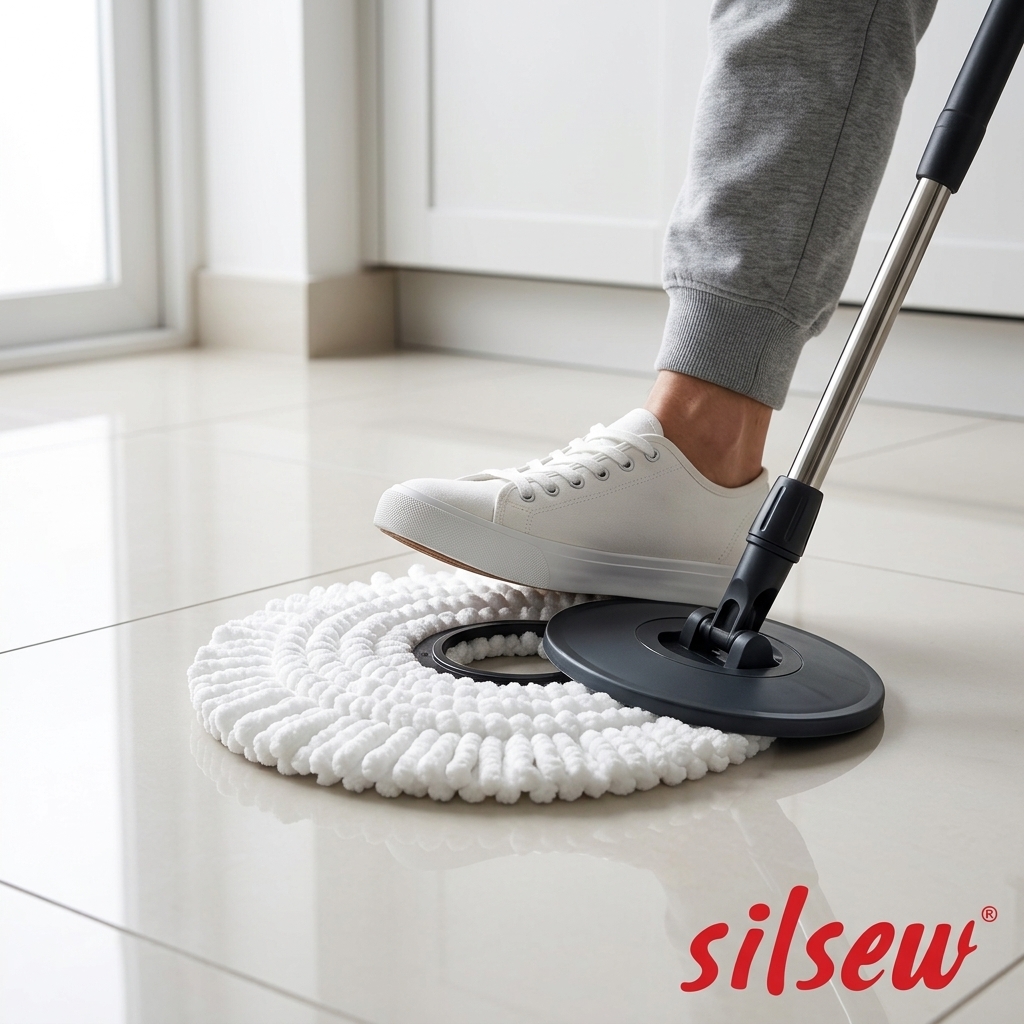 Silpek 360° Döner Mop Yedek Bezi – Yüksek Emici Mikrofiber Yedek Başlık